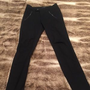 Black stretch "Pixie" pants from Jcrew.
