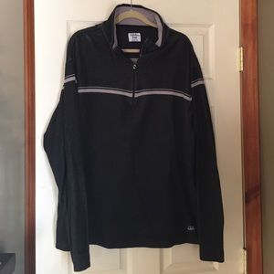 Men's LS Black/Gray Cabelas 1/4 Zip Pullover