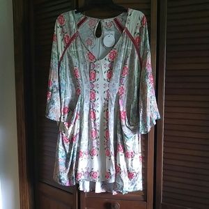 EN CREME Floral Mini Dress by, NWT