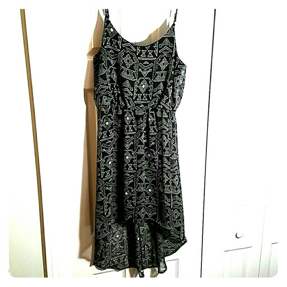 Tribal high low tank dress. Size M