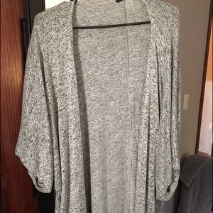 Grey marled oversized shaw
