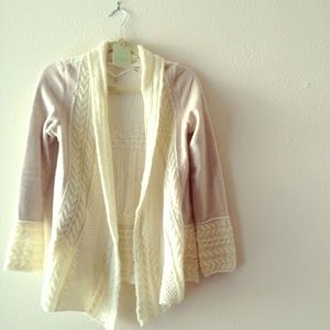 New Anthropologie Cream Cardigan