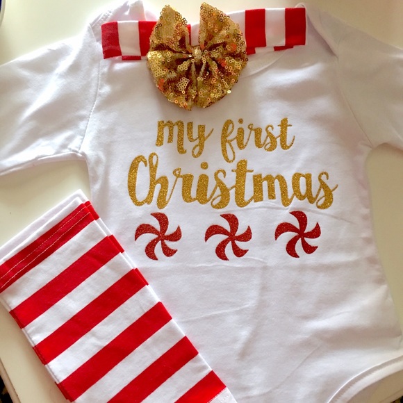 🎉Baby Girl 12-18 M Christmas Outfit 🎅🏻🎁