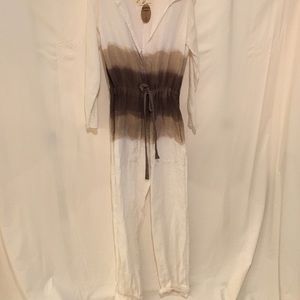 Jumpsuit with dip dye midsection