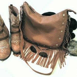 Boho Finge Crossbody Bag