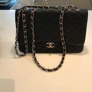 Quilted black bag