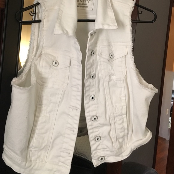 White jean jacket