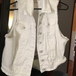 White jean jacket