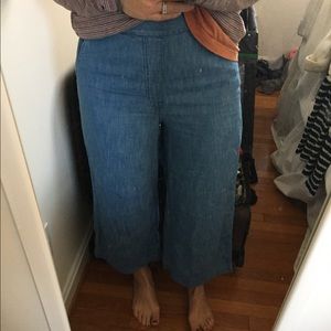 Madewell lightweight denim culottes
