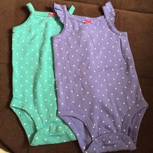 Carters size 3 months baby girl tank tops