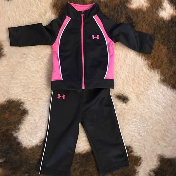 Under armor baby track suit. So cute!