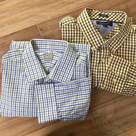 Ike Behar and Tommy Hilfiger Men's Dress Shirt