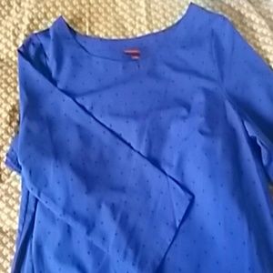 Cobalt Blue Polka-dot Shift Dress