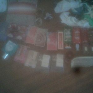 Bags and perfume tags on everything  half price