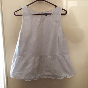 white peplum tank!