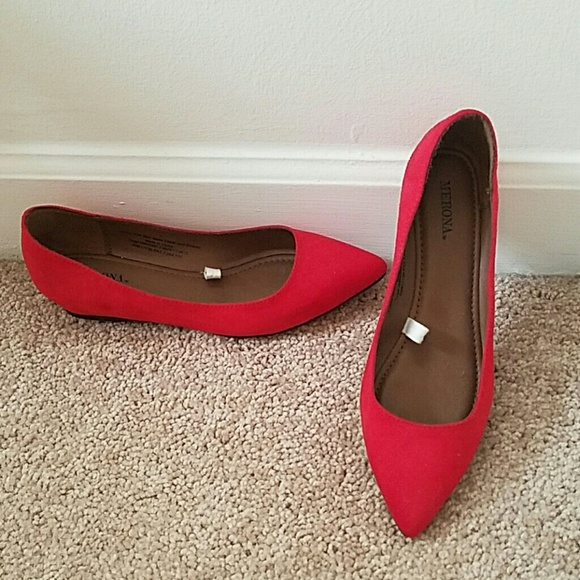 Poppy Red Flats