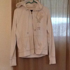 Zip up hoodie ivory