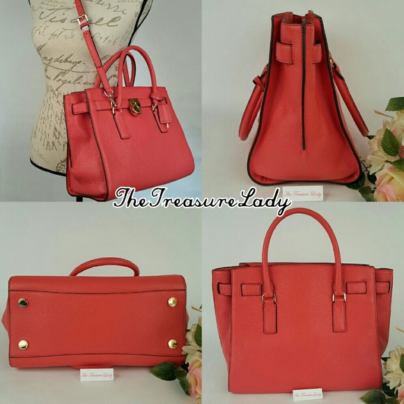 SOLDMichael Kors Hamilton satchel purse handbag MK - Picture 2 of 4