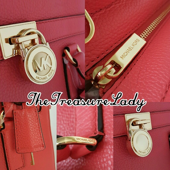 SOLDMichael Kors Hamilton satchel purse handbag MK - Picture 3 of 4