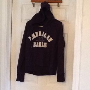 Navy pull over hoodie