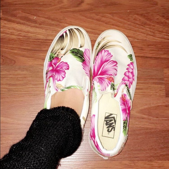 Hawaiian slip on vans