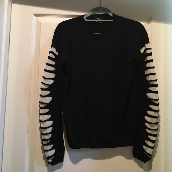 CCO!!! LIKE NEW McQueen 'McQ' shredded sweater.