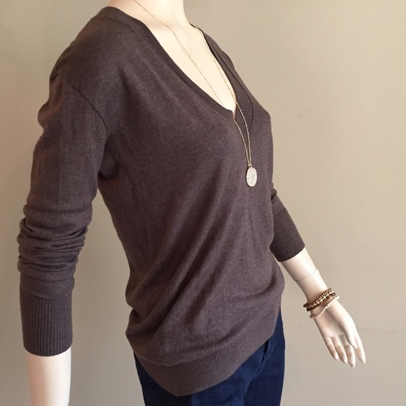J. Crew V-Neck Silk and Cashmere Sweater