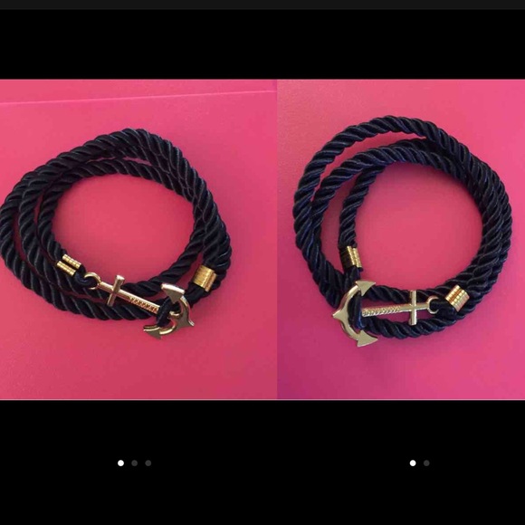 Anchor Rope  Bracelet Black