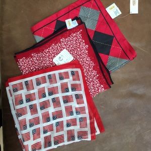 LAST CHANCE ⭐️3 Scarf Lot red scarfs. 2 Talbots