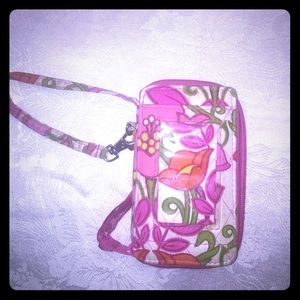 Vera Bradley all in one zipper Wristlet