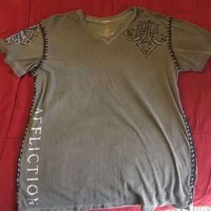 Affliction v neck tee