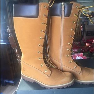 Timberland Tall Boots- fits women size 8.5