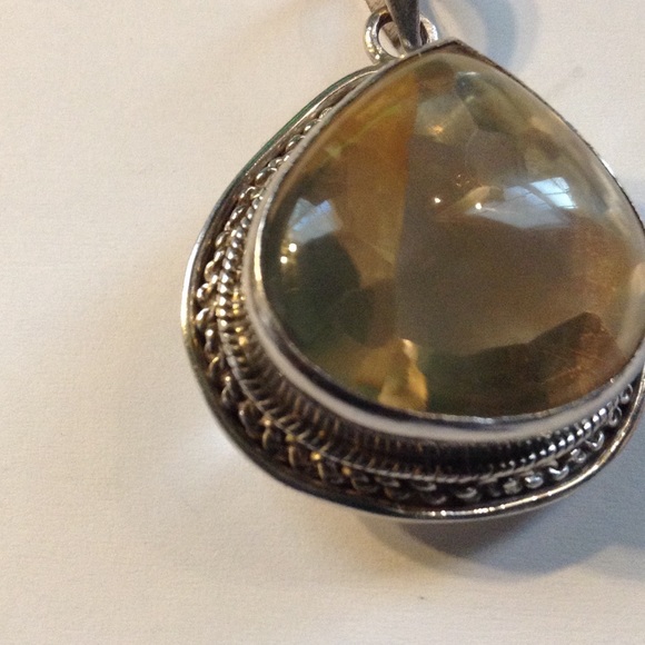 Fine Jewelry | Faceted Yellow Tourmaline Pendant - Picture 2 of 3