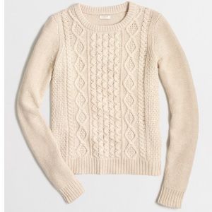 NWOT J CREW CLASSIC CABLE SWEATER