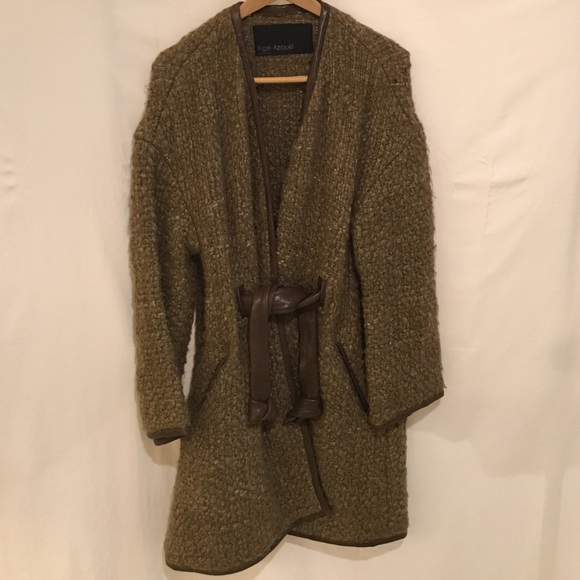 Mossy green sweater coat by Yigal Azrouel - Picture 1 of 2