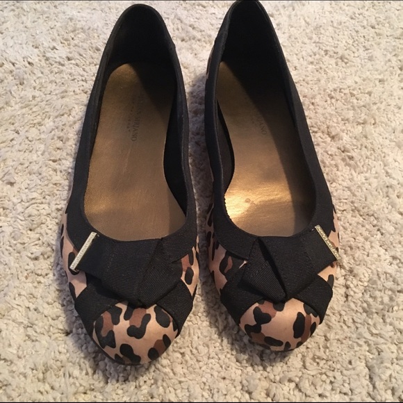 Christian Siriano leopard flats