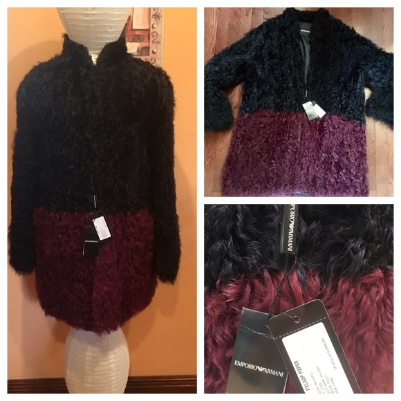 Emporio Armani
Women's Wine/Black Jacket Size 48