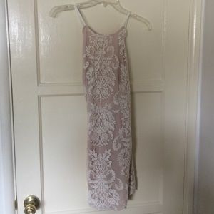 LF Angel Biba cream lace mini dress