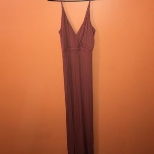 Deep mauve maxi dress