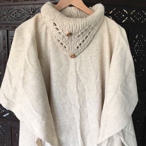 Handmade wool poncho from Mexico