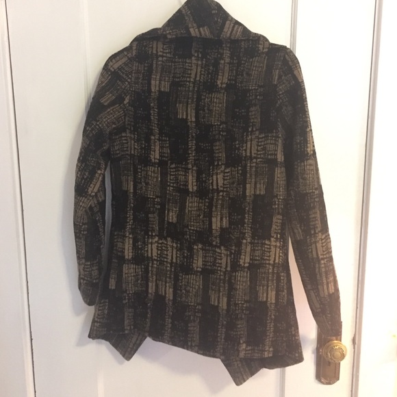 Gorgeous black and brown wool jacket - Picture 2 of 4