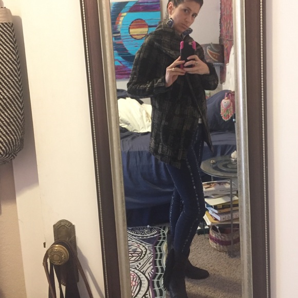 Gorgeous black and brown wool jacket - Picture 4 of 4