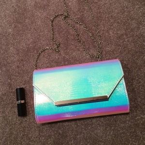 Iridescent Cross-Body or Clutch
