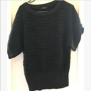 Black & Silver Glitter Sweater
