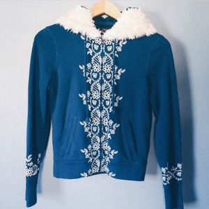 Lucky Brand Embroidered Lined Jacket