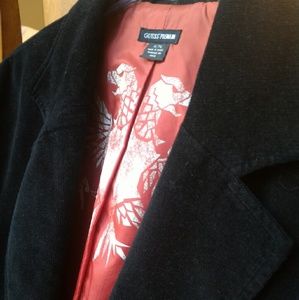 MUST GO! Guess Premium Black Corduroy Blazer XL