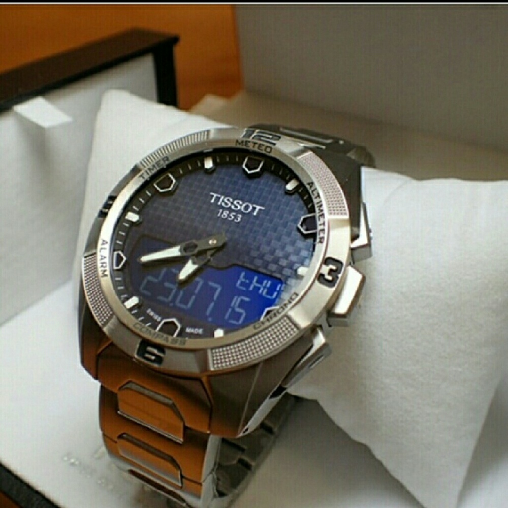 Brand NWT Tissot T-Touch Solar Titanium watch