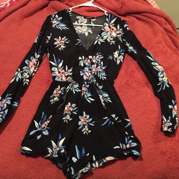 Forever 21 floral romper