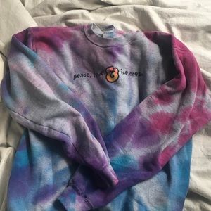 PEACE LOVE & ICE CREAM Ben & Jerry's crewneck