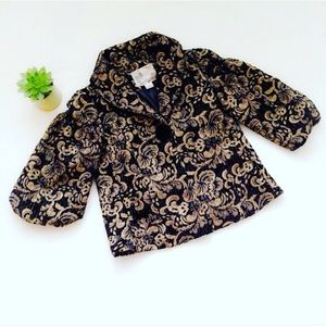 Kensie Floral Tapestry Coat